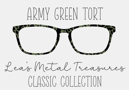 ARMY GREEN TORT Eyewear Frame Toppers COMES WITH MAGNETS
