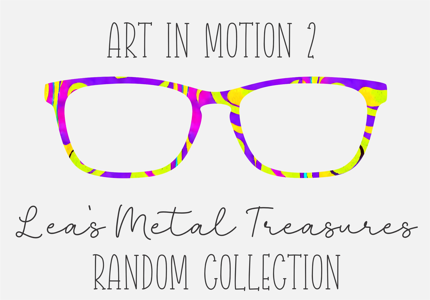 ART IN MOTION 2 Eyewear Frame Toppers COMES WITH MAGNETS