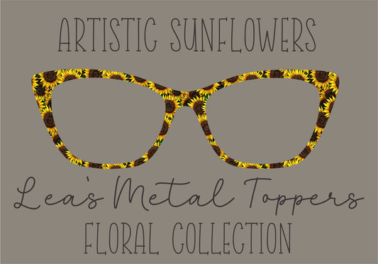 ARTISTIC SUNFLOWERS Eyewear Frame Toppers COMES WITH MAGNETS