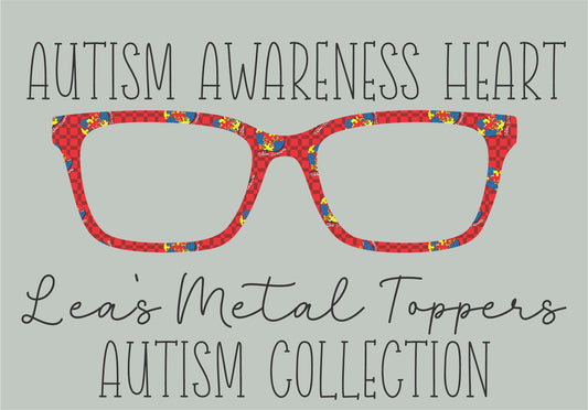 AUTISM AWARENESS HEART Eyewear Frame Toppers COMES WITH MAGNETS