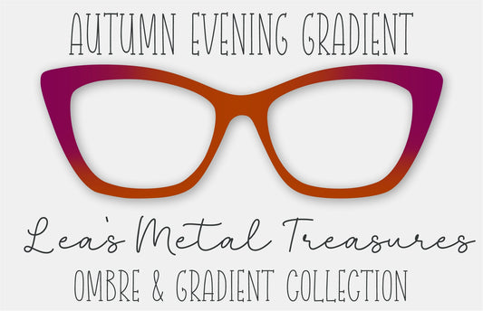 Autumn Evening Gradient Eyewear Frame Toppers COMES WITH MAGNETS