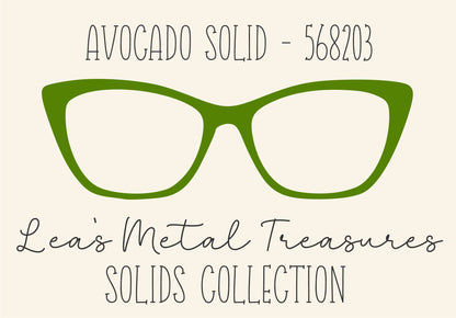 AVOCADO SOLID 568203 Eyewear Frame Toppers COMES WITH MAGNETS