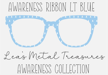 AWARENESS RIBBON LT BLUE Eyewear Frame Toppers COMES WITH MAGNETS