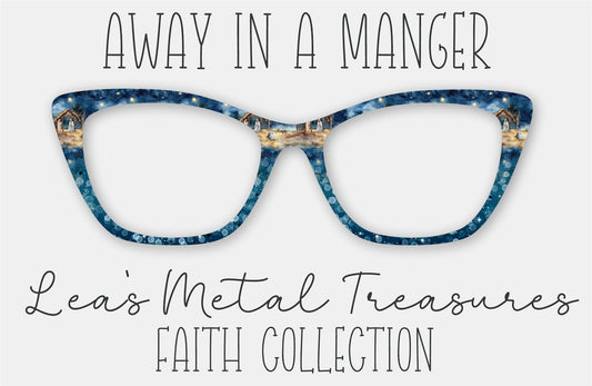 AWAY IN A MANGER Eyewear Frame Toppers • October 2025 Topper of the Month