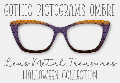 Gothic Pictograms Ombré Eyewear Frame Toppers COMES WITH MAGNETS