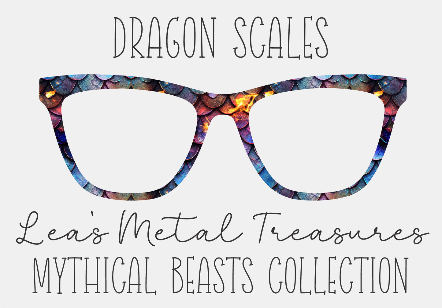 Dragon scales Eyewear Frame Toppers COMES WITH MAGNETS