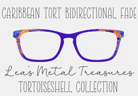 Caribbean TORT bidirectional fade Eyewear Toppers COMES WITH MAGNETS