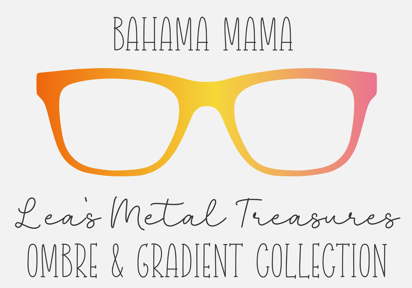 BAHAMA MAMA OMBRE Eyewear Frame Toppers COMES WITH MAGNETS