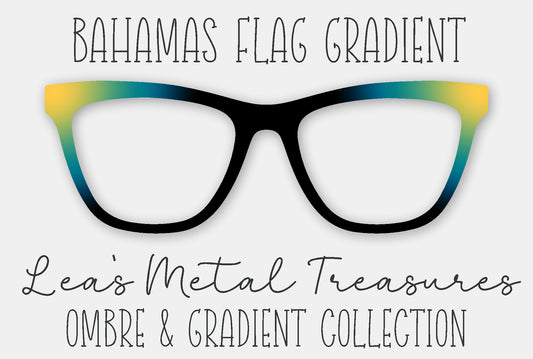 Bahamas Flag Gradient Eyewear Frame Toppers