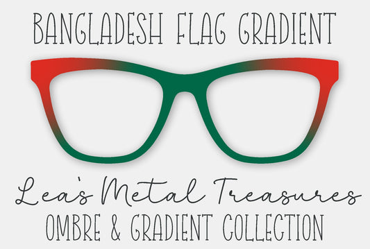 Bangladesh Flag Gradient Eyewear Frame Toppers