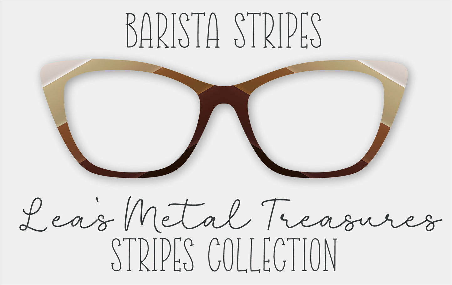 BARISTA STRIPES Eyewear Frame Toppers