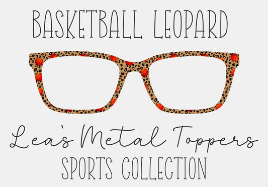 BASEKTBALL LEOPARD Eyewear Frame Toppers COMES WITH MAGNETS