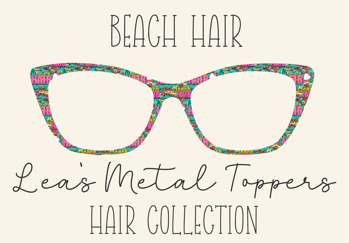BEACH HAIR Eyewear Frame Toppers COMES WITH MAGNETS