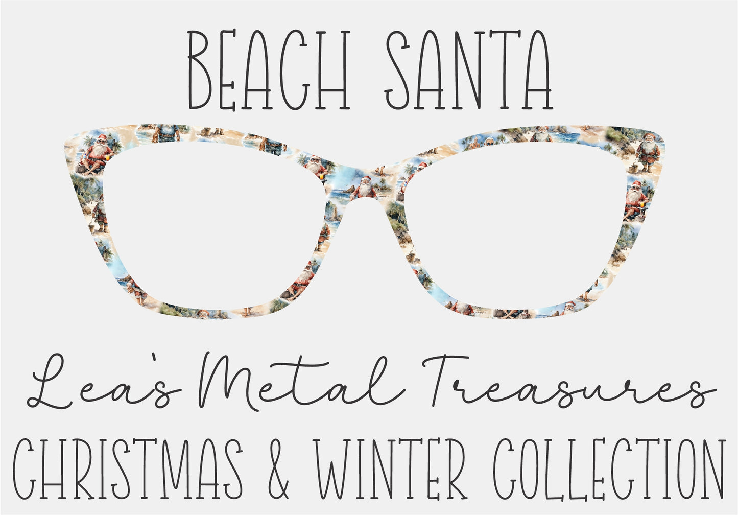 BEACH SANTA Eyewear Frame Toppers COMES WITH MAGNETS