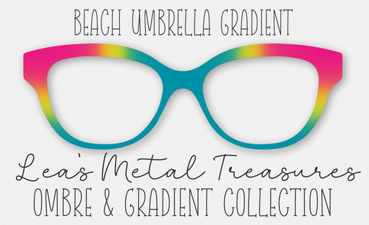 Beach Umbrella Gradient Eyewear Frame Toppers COMES WITH MAGNETS