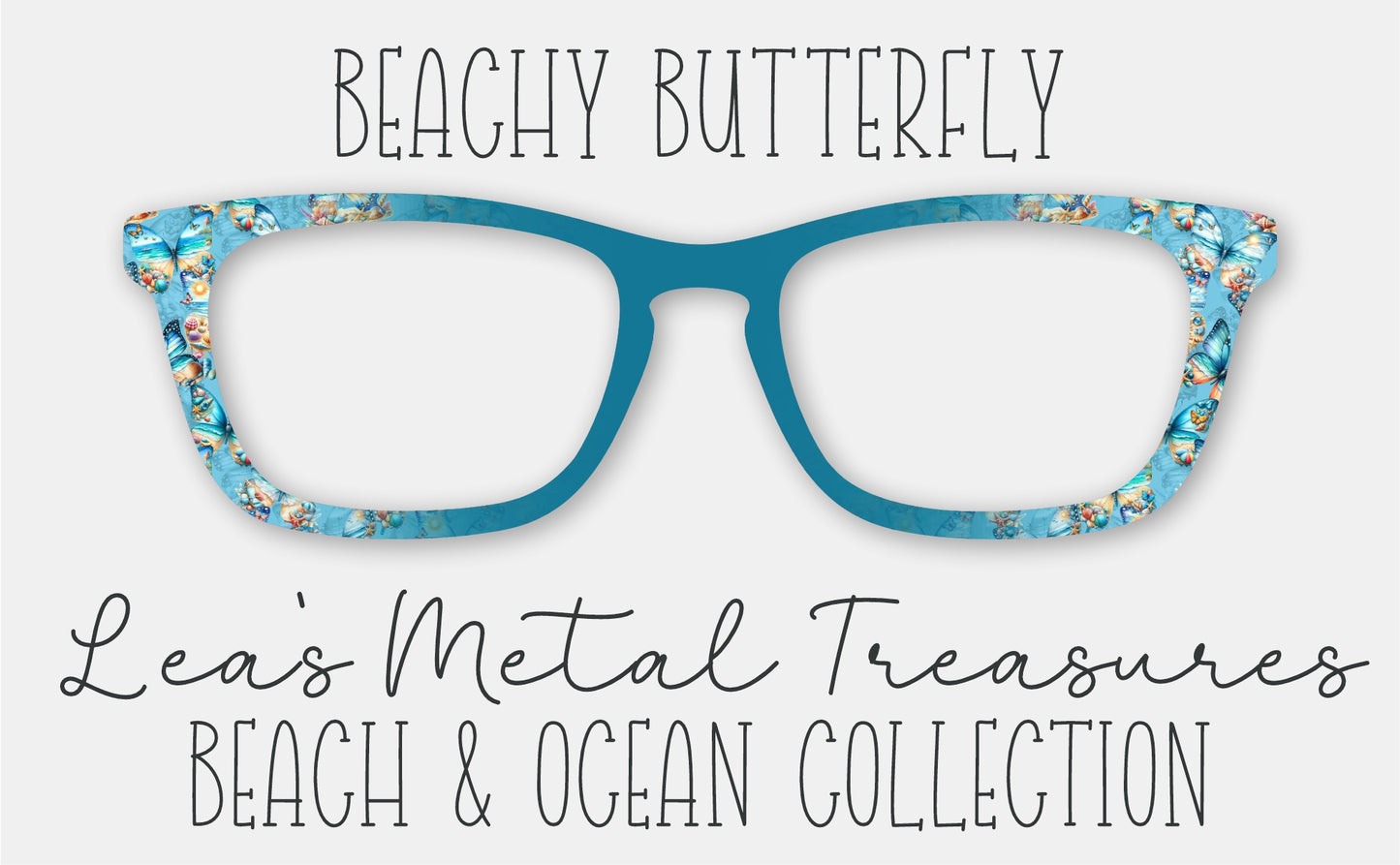 Beachy Butterfly • Magnetic Eyeglasses Toppers