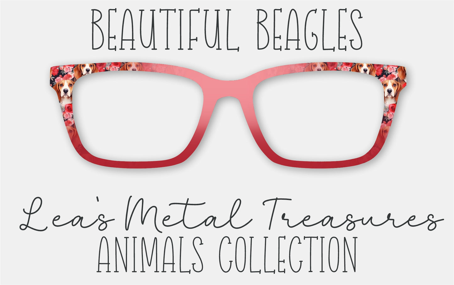 Beautiful Beagles Eyewear Frame Toppers