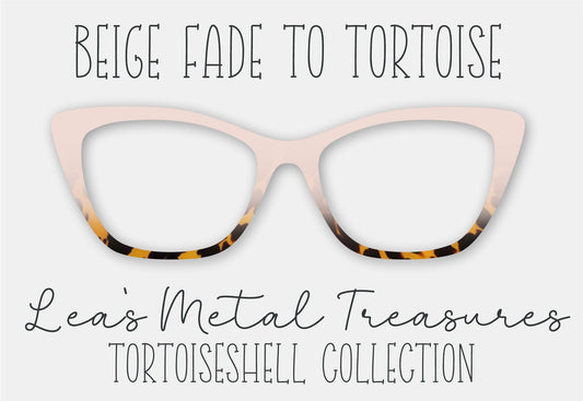 Beige Fade to Tortoise Eyewear Frame Toppers