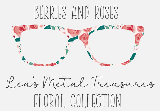 BERRIES AND ROSES Eyewear Frame Toppers COMES WITH MAGNETS