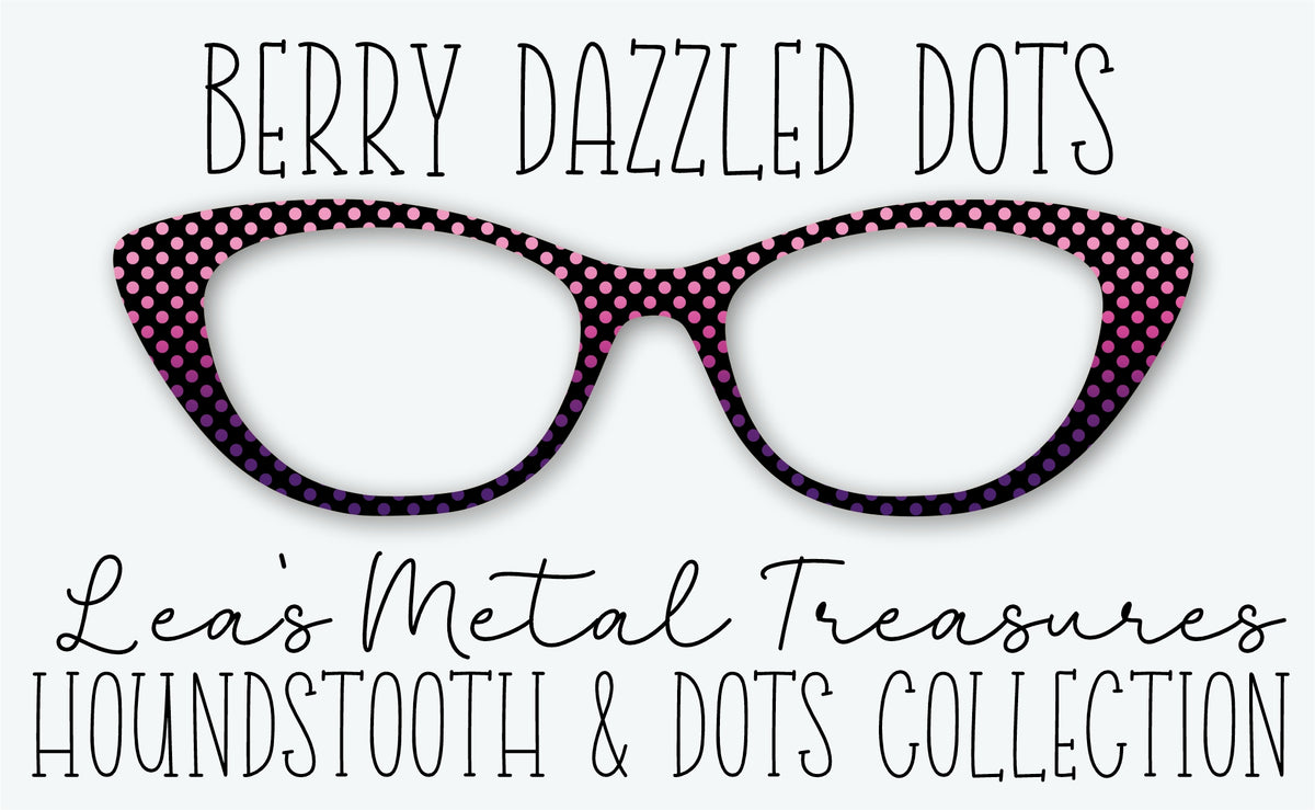 BERRY DAZZLED DOTS Eyewear Frame Toppers