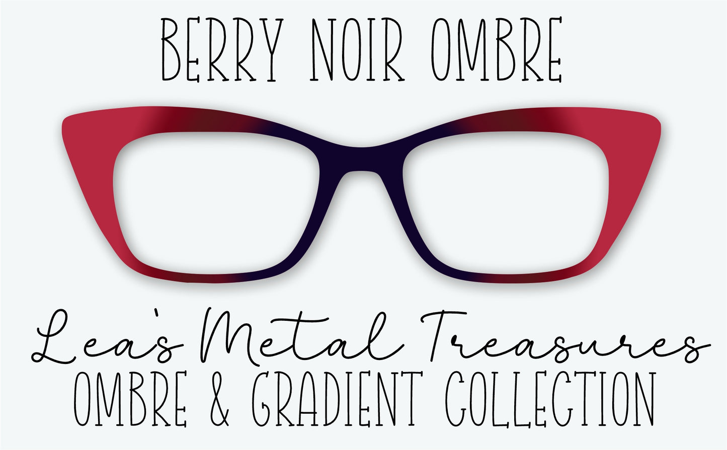 Berry Noir Ombre Eyewear Frame Toppers