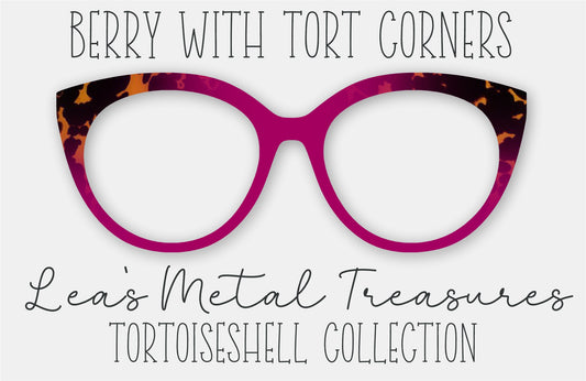 Berry with Tort Corners Eyewear Frame Toppers
