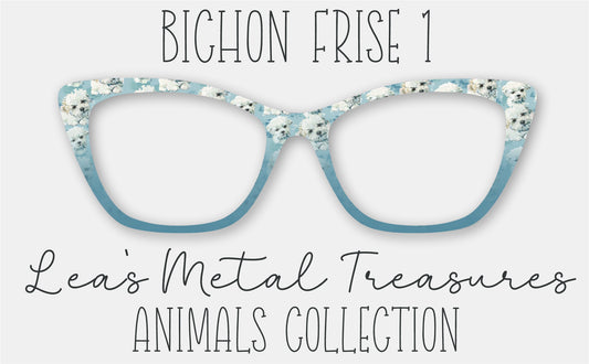 Bichon Frise Eyewear Frame Toppers COMES WITH MAGNETS