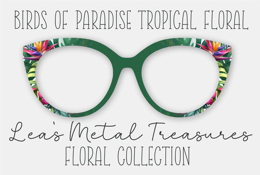 Birds of Paradise Tropical Floral Eyewear Frame Toppers