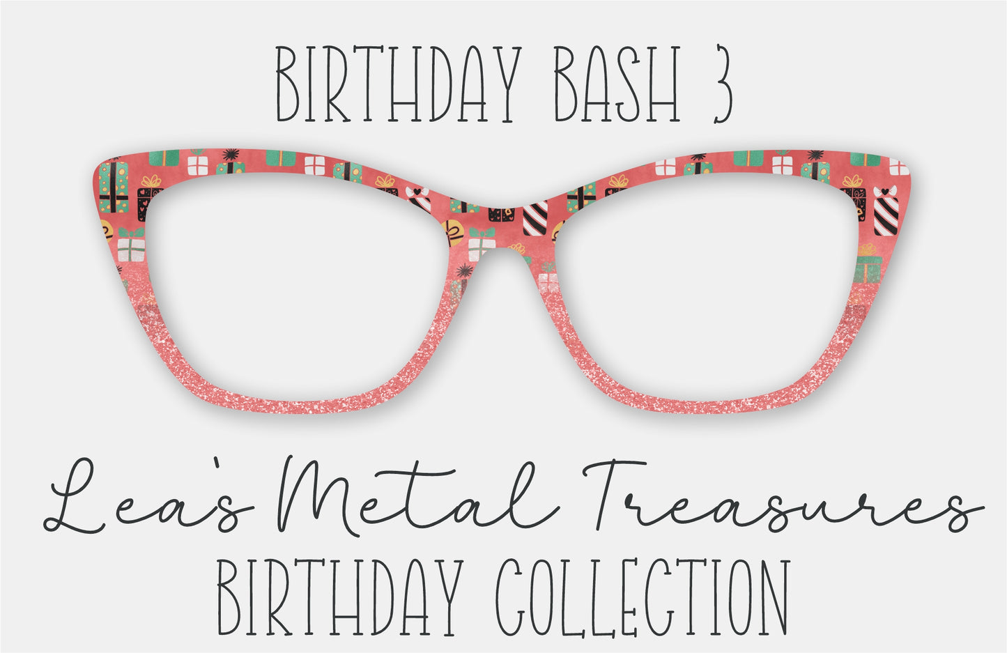 Birthday Bash 3 Eyewear Frame Toppers COMES WITH MAGNETS