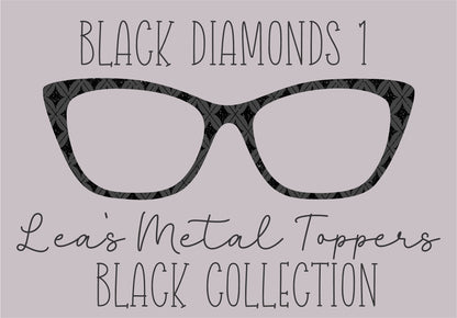 BLACK DIAMONDS 1 Eyewear Frame Toppers COMES WITH MAGNETS