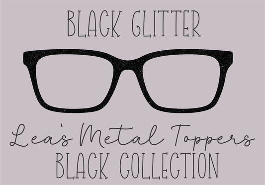 BLACK GLITTER Eyewear Frame Toppers COMES WITH MAGNETS