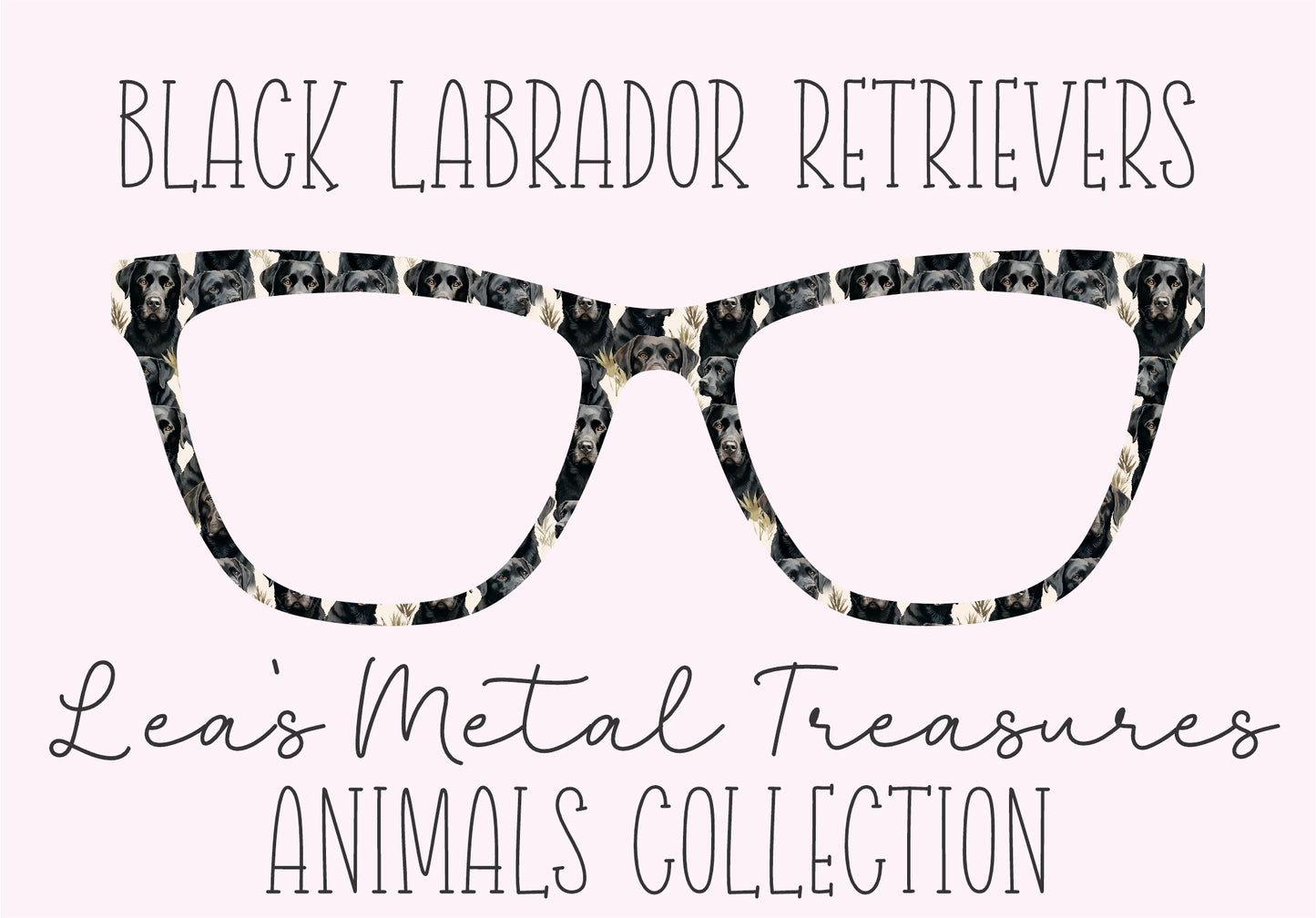 BLACK LABRADOR RETRIEVERS Eyewear Frame Toppers COMES WITH MAGNETS