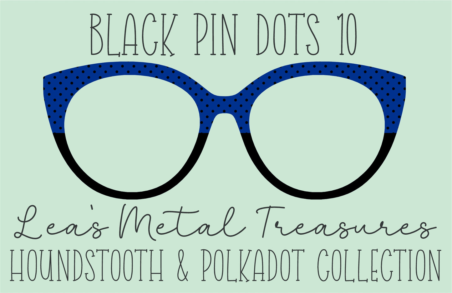 Black Pin dots 10 • Magnetic Eyeglasses Toppers