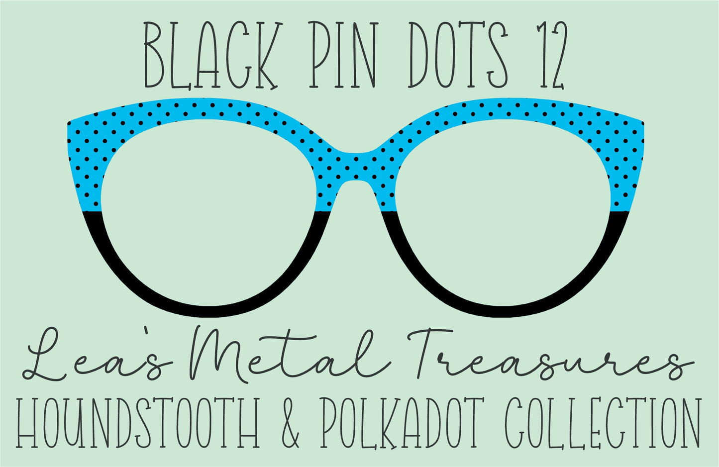 Black Pin dots 12 • Magnetic Eyeglasses Toppers