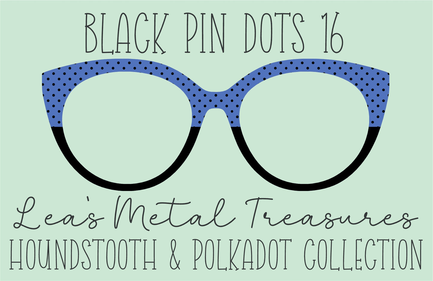 Black Pin dots 16 • Magnetic Eyeglasses Toppers