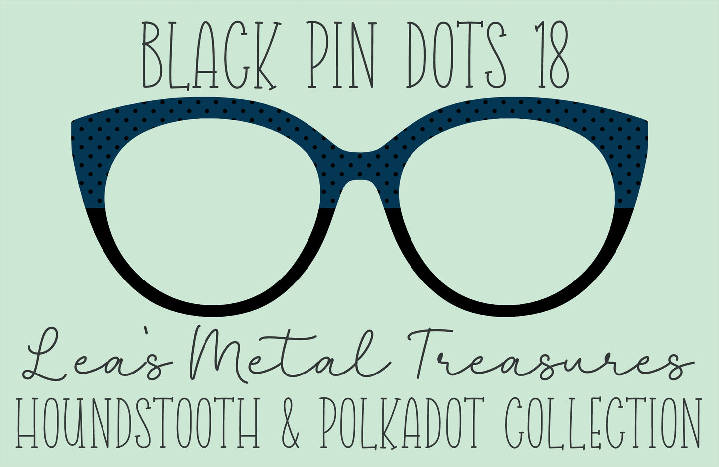 Black Pin dots 18 • Magnetic Eyeglasses Toppers