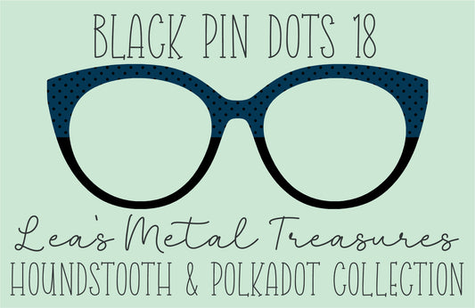 Black Pin dots 18 • Magnetic Eyeglasses Toppers