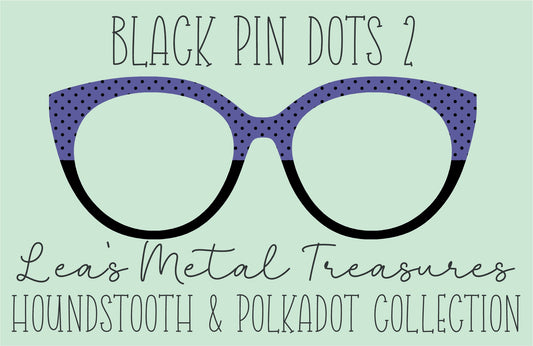 Black Pin dots 2 • Magnetic Eyeglasses Toppers