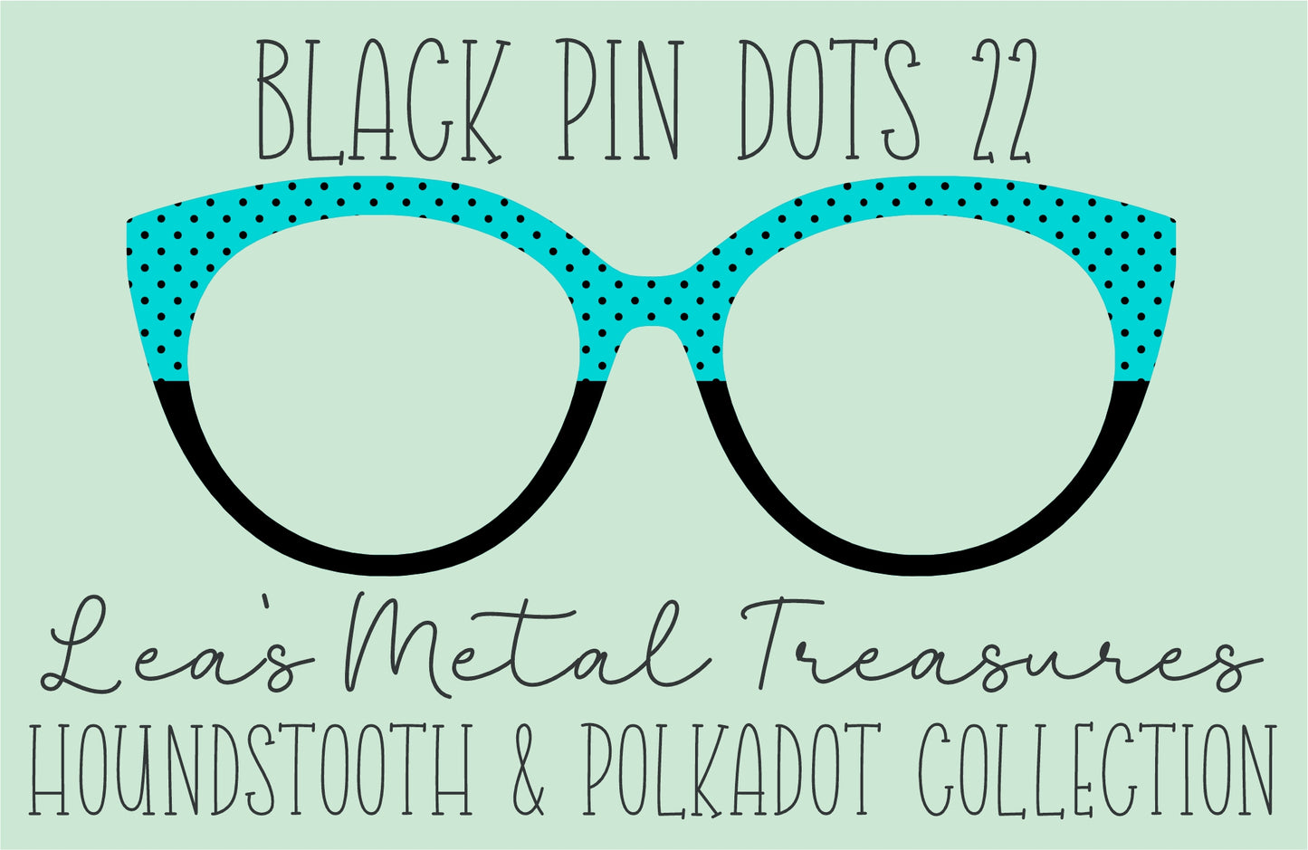 Black Pin dots 22 • Magnetic Eyeglasses Toppers