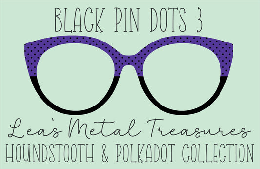 Black Pin dots 3 • Magnetic Eyeglasses Toppers