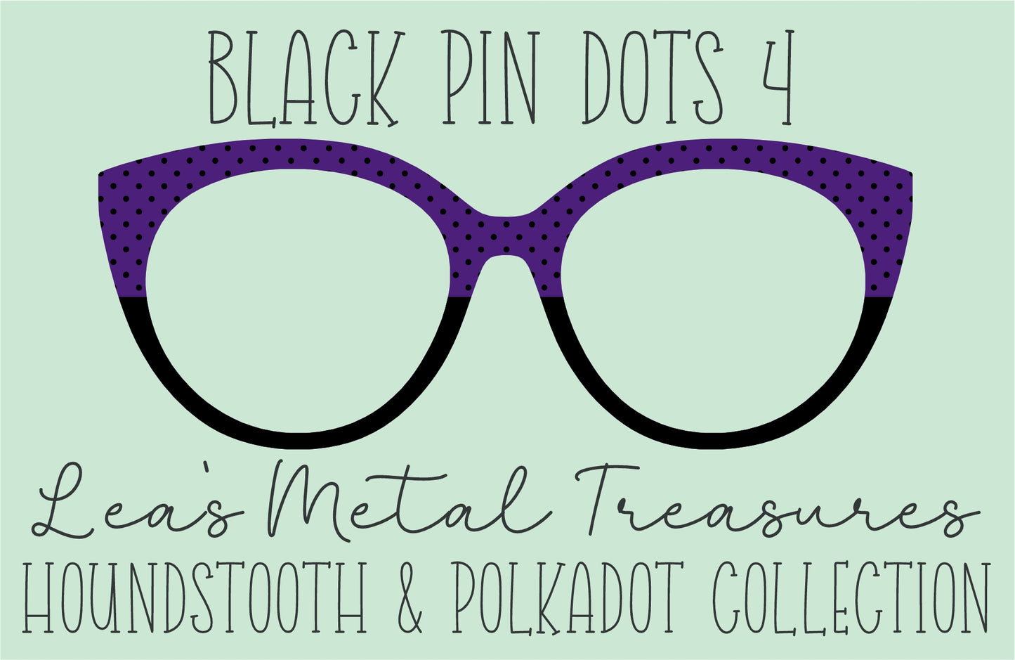 Black Pin dots 4 • Magnetic Eyeglasses Toppers