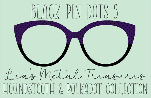 Black Pin dots 5 • Magnetic Eyeglasses Toppers