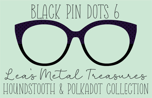 Black Pin dots 6 • Magnetic Eyeglasses Toppers