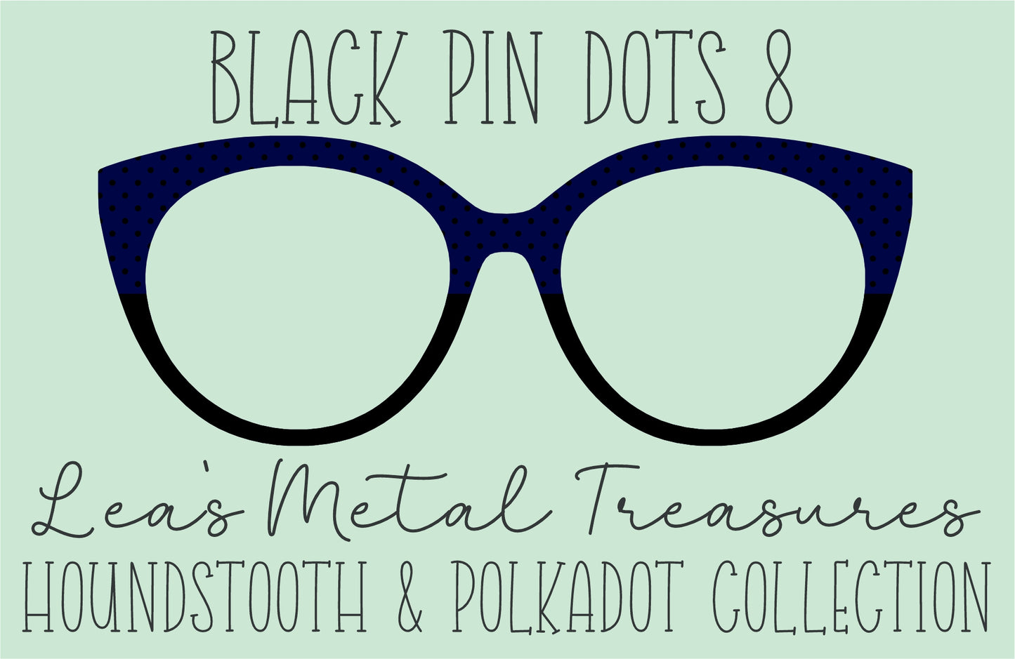 Black Pin dots 8 • Magnetic Eyeglasses Toppers