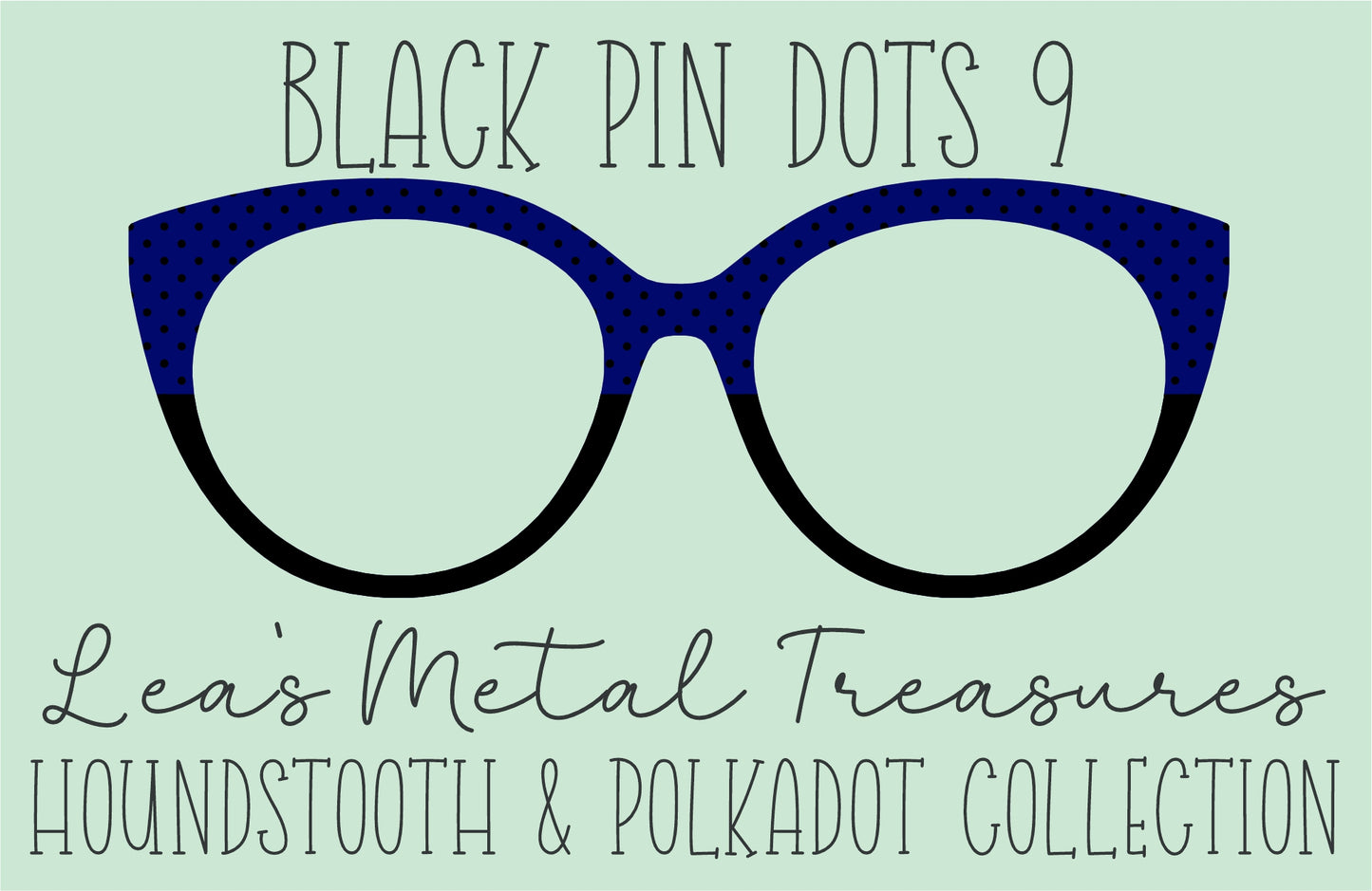 Black Pin dots 9 • Magnetic Eyeglasses Toppers