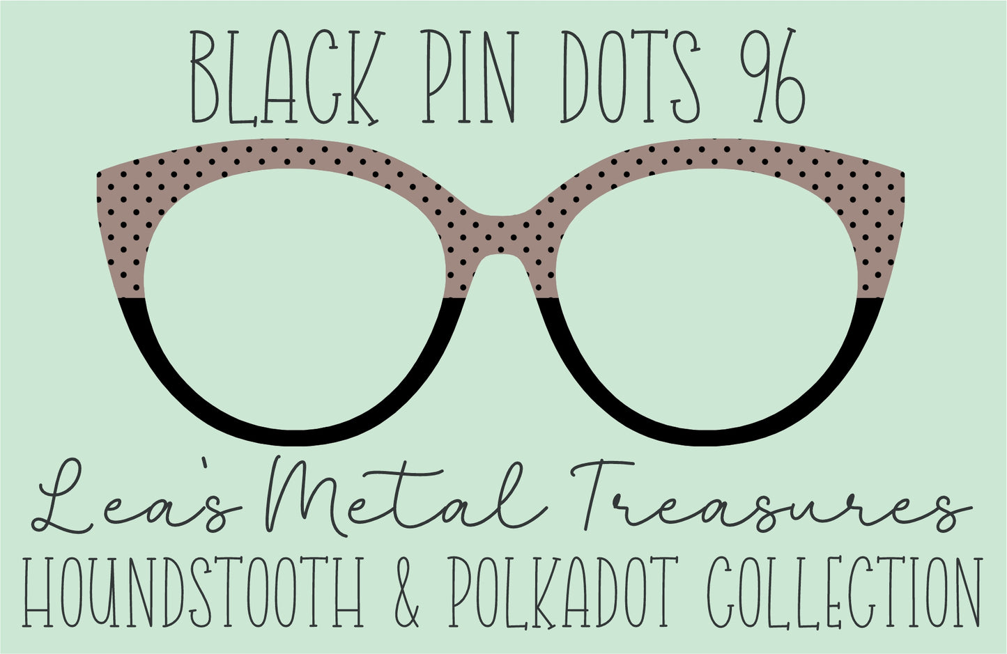 Black Pin dots 96 • Magnetic Eyeglasses Toppers