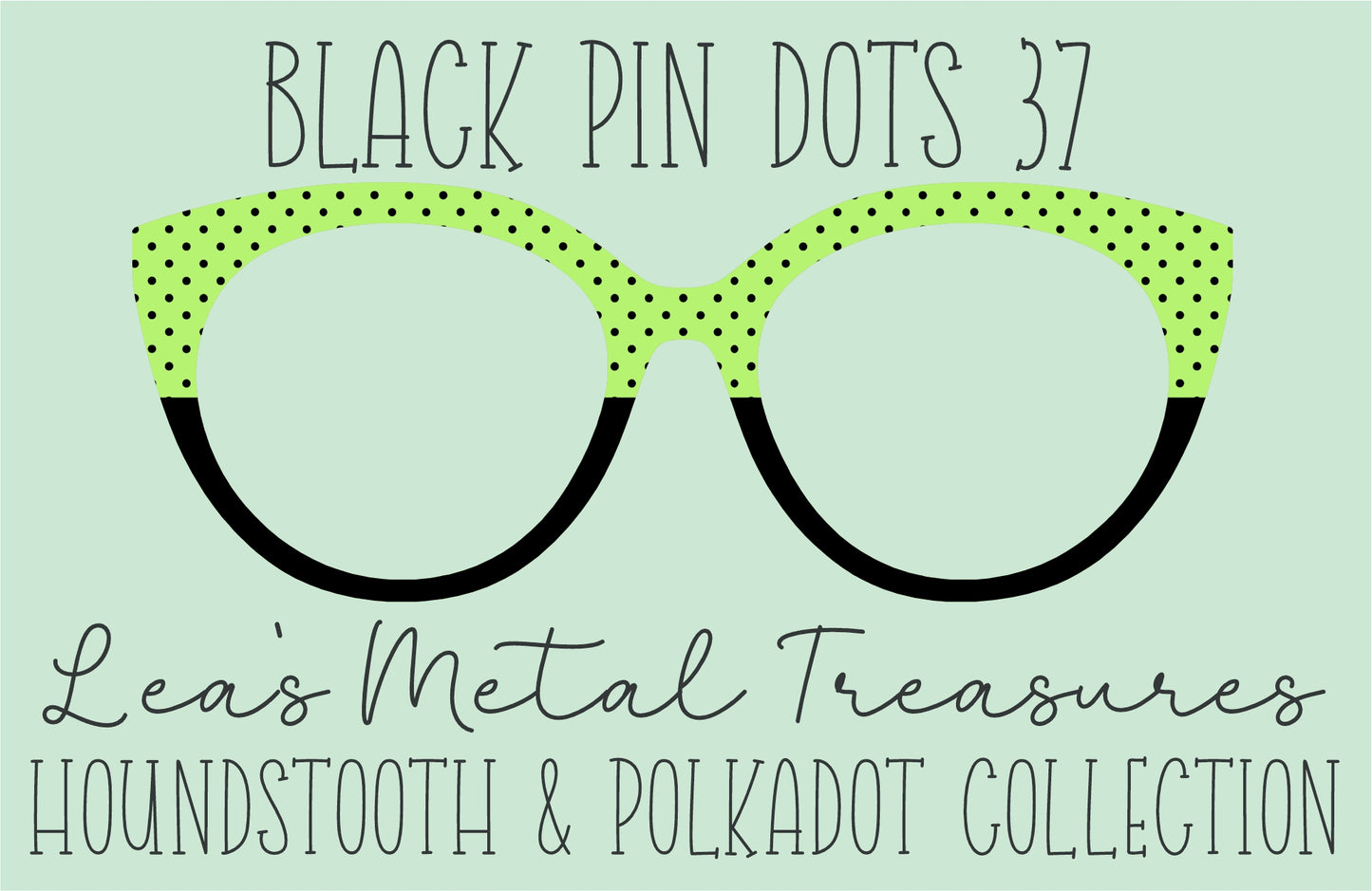 Black Pin dots 37 • Magnetic Eyeglasses Toppers
