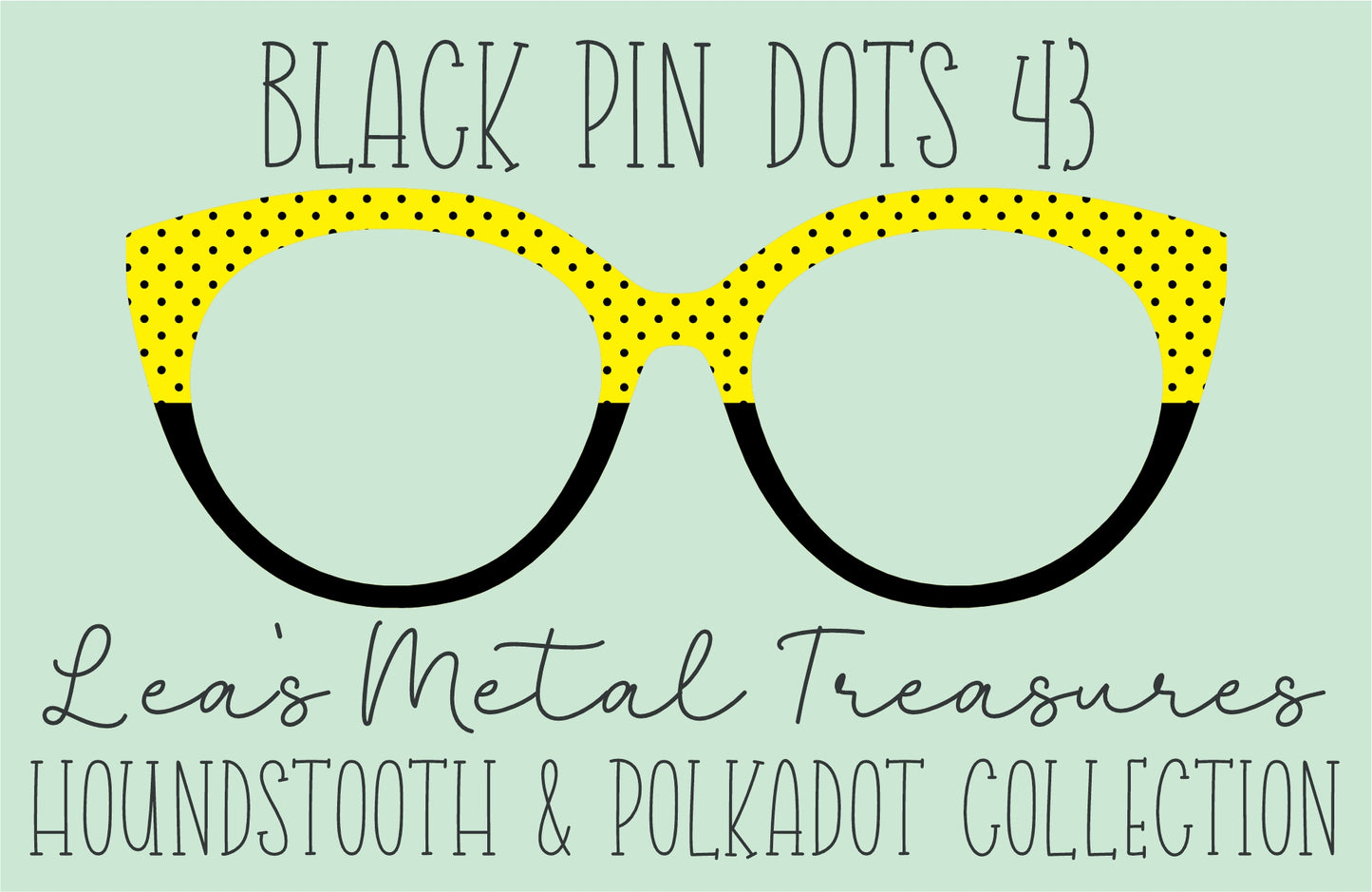 Black Pin dots 43 • Magnetic Eyeglasses Toppers