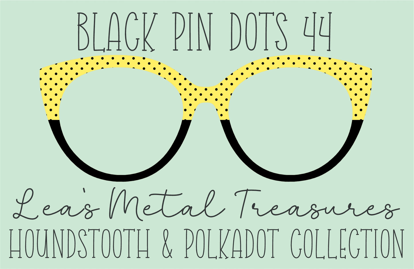 Black Pin dots 44 • Magnetic Eyeglasses Toppers
