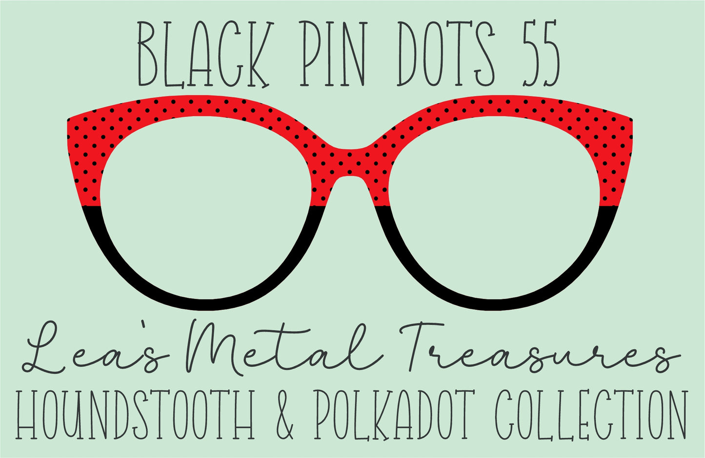 Black Pin dots 55 • Magnetic Eyeglasses Toppers